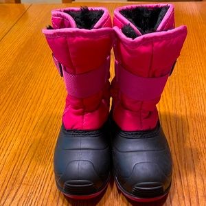 Kamik Pink fur insulated boots. Toddler size 8